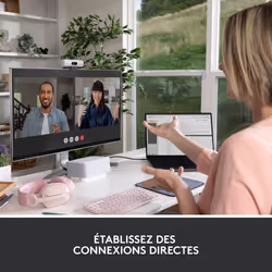 Logitech Brio 500 webcam 4 MP 1920 x 1080 pixels USB-C Blanc - Vue supplémentaire 16