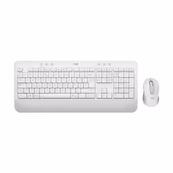 Logitech Signature MK650 Combo For Business, Taille réelle (100 %), Bluetooth, Clavier à membrane, QWERTZ, Blanc, Souris incl ...