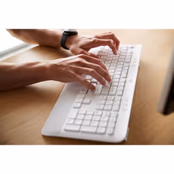 Logitech Signature MK650 Combo For Business clavier Souris incluse Bluetooth QWERTY Italien Blanc - Vue supplémentaire 7