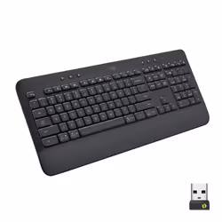 Logitech Signature K650, Taille réelle (100 %), Bluetooth, Clavier à membrane, QWERTZ, Graphite