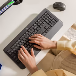Logitech Signature K650 clavier Bluetooth QWERTZ Suisse Graphite