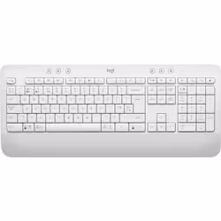 Logitech Signature K650, Taille réelle (100 %), Bluetooth, Clavier à membrane, QWERTY, Blanc