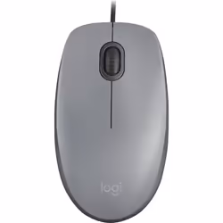 Logitech M110, Ambidextre, Optique, USB Type-A, 1000 DPI, Graphite, Gris