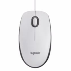 Logitech M100, Ambidextre, Optique, USB Type-A, 1000 DPI, Blanc