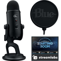 Logitech G Yeti Game Streaming Kit Noir Microphone de table