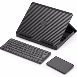 Logitech Casa Pop-Up Desk, QWERTY, Anglais britannique, Pavé tactile, Commutateur de touche « ciseaux », 1,8 cm, 1,5 mm