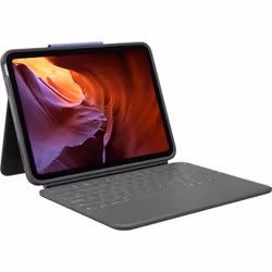 Logitech Rugged Folio, QWERTY, Anglais britannique, 1,8 cm, 1,2 mm, Apple, iPad (10th gen) Model: A2696, A2757, A2777