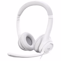 Logitech H390, Avec fil, Bureau/Centre d'appels, 20 - 20000 Hz, 197 g, Casque, Blanc