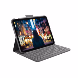 Logitech Slim Folio, QWERTY, Espagnole, 1,8 cm, 1 mm, Apple, iPad (10th gen) Model: A2696, A2757, A2777