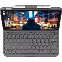 Logitech Slim Folio Gris Bluetooth QWERTY Danois, Finlandais, Norvégien, Suédois - Vue supplémentaire 2