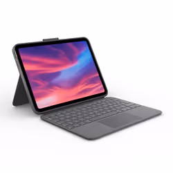 Logitech Combo Touch, QWERTY, Espagnole, Pavé tactile, 1,8 cm, 1 mm, Apple