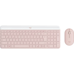 Logitech MK470 Slim Combo clavier Souris incluse RF sans fil QWERTZ Allemand Rose