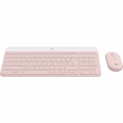Logitech MK470 Slim Combo clavier Souris incluse RF sans fil QWERTZ Allemand Rose