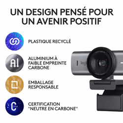 Logitech MX Brio 705 for Business webcam 8,5 MP 4096 x 2160 pixels USB 3.2 Gen 1 (3.1 Gen 1) Aluminium, Noir - Vue supplémentaire 15