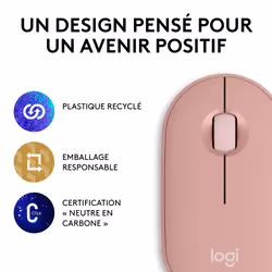 Logitech Pebble 2 M350s souris Ambidextre RF sans fil + Bluetooth Optique 4000 DPI - Vue supplémentaire 11
