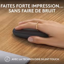 Logitech Pebble 2 M350s souris Ambidextre RF sans fil + Bluetooth Optique 4000 DPI - Vue supplémentaire 6