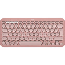 Logitech Pebble Keys 2 K380s clavier RF sans fil + Bluetooth QWERTZ Allemand Rose