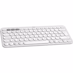 Logitech Pebble Keys 2 K380s clavier RF sans fil + Bluetooth QWERTY Anglais britannique Blanc