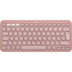 Logitech Pebble Keys 2 K380s clavier RF sans fil + Bluetooth QWERTY Anglais britannique Rose