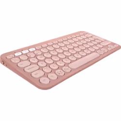 Logitech Pebble Keys 2 K380s clavier RF sans fil + Bluetooth QWERTY Anglais britannique Rose