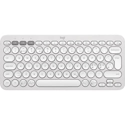 Logitech Pebble Keys 2 K380s clavier RF sans fil + Bluetooth QWERTY Danois, Finlandais, Norvégien, Suédois Blanc