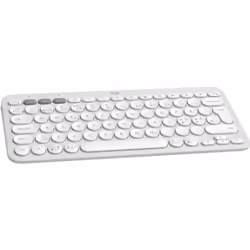 Logitech Pebble Keys 2 K380s clavier RF sans fil + Bluetooth QWERTY Danois, Finlandais, Norvégien, Suédois Blanc
