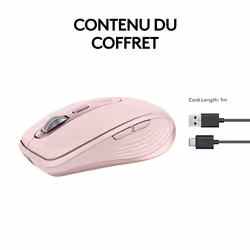 Logitech MX Anywhere 3S souris Droitier RF sans fil + Bluetooth Laser 8000 DPI - Vue supplémentaire 15