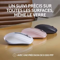 Logitech MX Anywhere 3S souris Droitier RF sans fil + Bluetooth Laser 8000 DPI - Vue supplémentaire 8