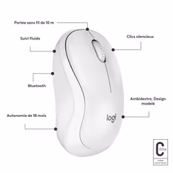 Logitech M240 souris Ambidextre Bluetooth - Vue supplémentaire 7