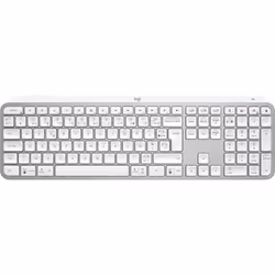Logitech MX Keys S, Taille réelle (100 %), RF sans fil + Bluetooth, Commutateur de touche « ciseaux », AZERTY, LED, Aluminium ...
