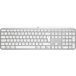 Logitech MX Keys S clavier RF sans fil + Bluetooth Portuguais Aluminium, Blanc