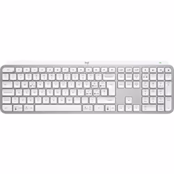 Logitech MX Keys S, Taille réelle (100 %), RF sans fil + Bluetooth, Commutateur de touche « ciseaux », QWERTY, LED, Aluminium ...