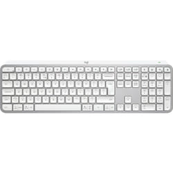 Logitech MX Keys S clavier RF sans fil + Bluetooth QWERTY US International Aluminium, Blanc