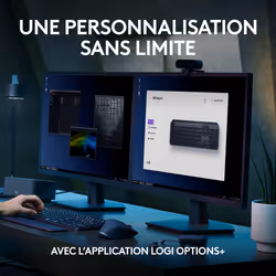 Logitech MX Keys S clavier RF sans fil + Bluetooth AZERTY Belge Graphite - Vue supplémentaire 20