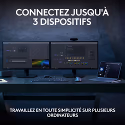 Logitech MX Keys S clavier RF sans fil + Bluetooth AZERTY Belge Graphite - Vue supplémentaire 23