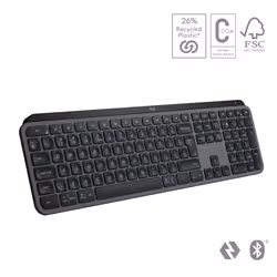 Logitech MX Keys S clavier RF sans fil + Bluetooth AZERTY Belge Graphite - Vue supplémentaire 4
