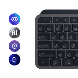 Logitech MX Keys S clavier RF sans fil + Bluetooth AZERTY Belge Graphite - Vue supplémentaire 9