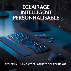 Logitech MX Keys S clavier RF sans fil + Bluetooth QWERTY US International Graphite - Vue supplémentaire 17