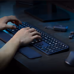 Logitech MX Keys S clavier RF sans fil + Bluetooth QWERTY US International Graphite - Vue supplémentaire 6