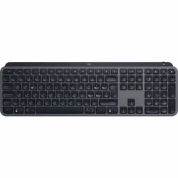 Logitech MX Keys S, Taille réelle (100 %), RF sans fil + Bluetooth, Commutateur de touche « ciseaux », QWERTY, LED, Graphite