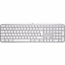 Logitech MX Keys S, Taille réelle (100 %), RF sans fil + Bluetooth, Commutateur de touche « ciseaux », QWERTY, LED, Aluminium ...