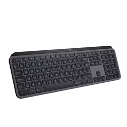 Logitech MX Keys S, Taille réelle (100 %), RF sans fil + Bluetooth, Commutateur de touche « ciseaux », QWERTY, LED, Graphite