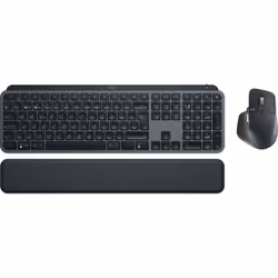 Logitech MX Keys S Combo, Taille réelle (100 %), RF sans fil + Bluetooth, Commutateur de touche « ciseaux », LED, Graphite, S ...