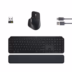 Logitech MX Keys S Combo clavier Souris incluse RF sans fil + Bluetooth QWERTY US International Graphite - Vue supplémentaire 12
