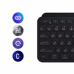 Logitech MX Keys S Combo clavier Souris incluse RF sans fil + Bluetooth QWERTY US International Graphite - Vue supplémentaire 13
