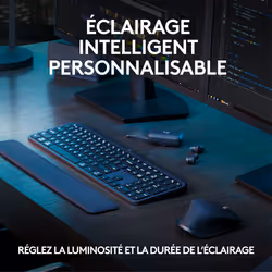Logitech MX Keys S Combo clavier Souris incluse RF sans fil + Bluetooth QWERTY US International Graphite - Vue supplémentaire 21