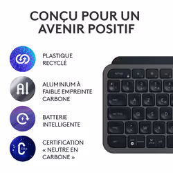 Logitech MX Keys S Combo clavier Souris incluse RF sans fil + Bluetooth QWERTY US International Graphite - Vue supplémentaire 23