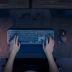 Logitech MX Keys S Combo clavier Souris incluse RF sans fil + Bluetooth QWERTY US International Graphite - Vue supplémentaire 5
