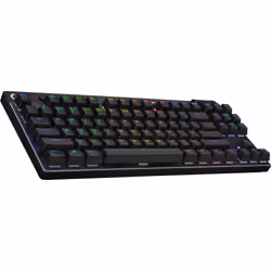 Logitech G PRO X TKL, Sans clé (80 - 87%), RF sans fil + Bluetooth, Clavier mécanique, QWERTZ, LED RGB, Noir