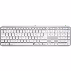 Logitech MX Keys S for Mac, Sans fil, RF sans fil + Bluetooth, Commutateur de touche « ciseaux », AZERTY, LED, Aluminium, Bla ...